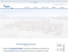 Tablet Screenshot of fundaciondisa.org